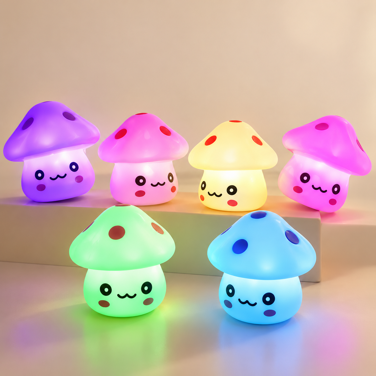 LED mushroom night light